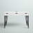 Recker Writing Desk with Built-In Electrical Outlet