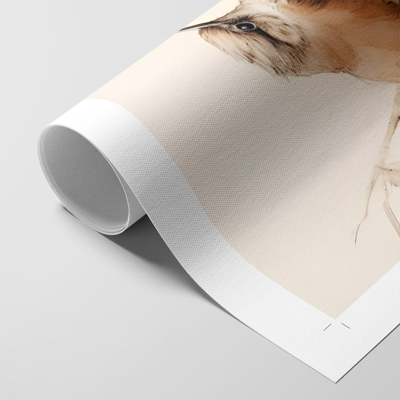 Imprimé animalier rétro - impression sur toile seulement - non encadré, H 36 po x l 24 po