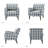 Arching Upholstered Armchair-1625562477