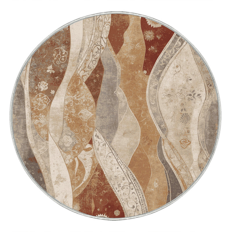 Gentle Erosion Rug, Round 4'