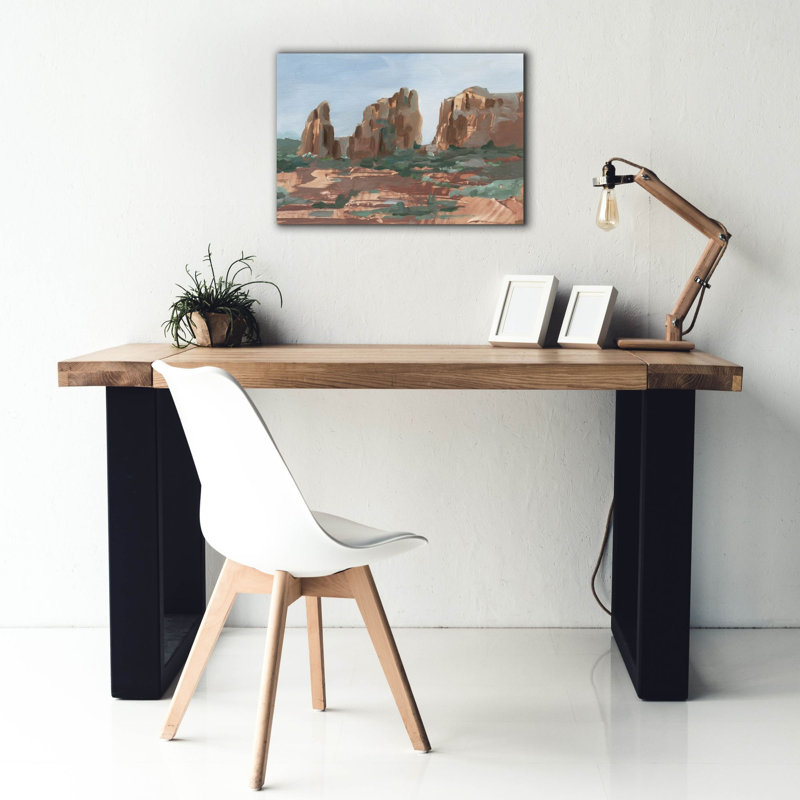 «Western Rock Formation 2» par Ethan Harper, art mural sur toile, H 18 po x l 26 po x P 0,75 po