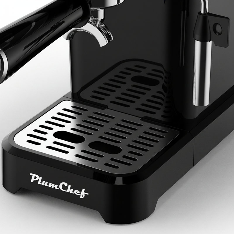 20Bar Slim Vertical Espresso Machine With Professional Milk Frother, Cup Warmer, And 43 Oz Detachable Tank | Black Stainless Steel   | Gift Idea