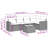 Vidaxl Garden Sofa Set Black