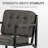 Modern Faux Leather Tufted Back Accent Chair with Metal Farme-1872443532
