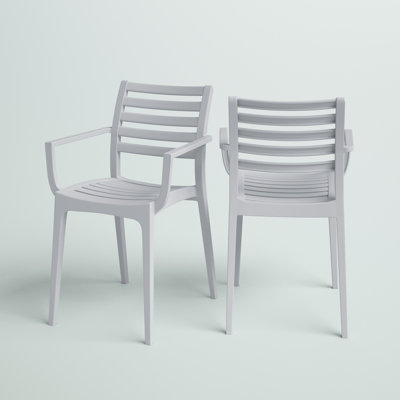 Melissus Stacking Patio Dining Armchair