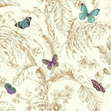 Ashford Toiles 27 L x 27 Butterfly Removable Wallpaper