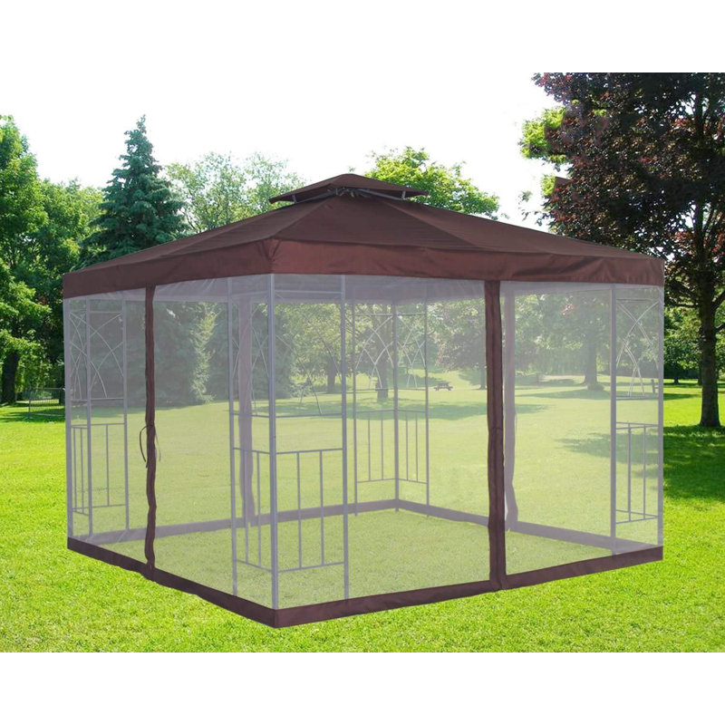 Avor Brown Fabric Side Wall for Gazebo