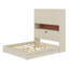Lit plateforme en bois avec port USB, tête de lit et tiroirs de rangement-1635239059