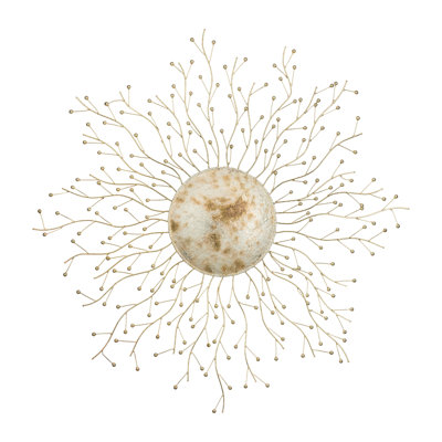 Décoration murale extérieure en métal 30 pouces avec finition multicolore résistante aux intempéries pour une décoration intérieure et extérieure - éclat