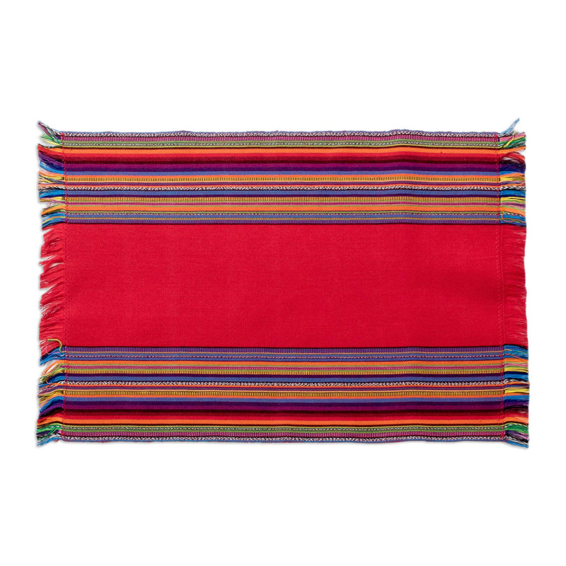Aisha Rectangular Striped Cotton Table Runner