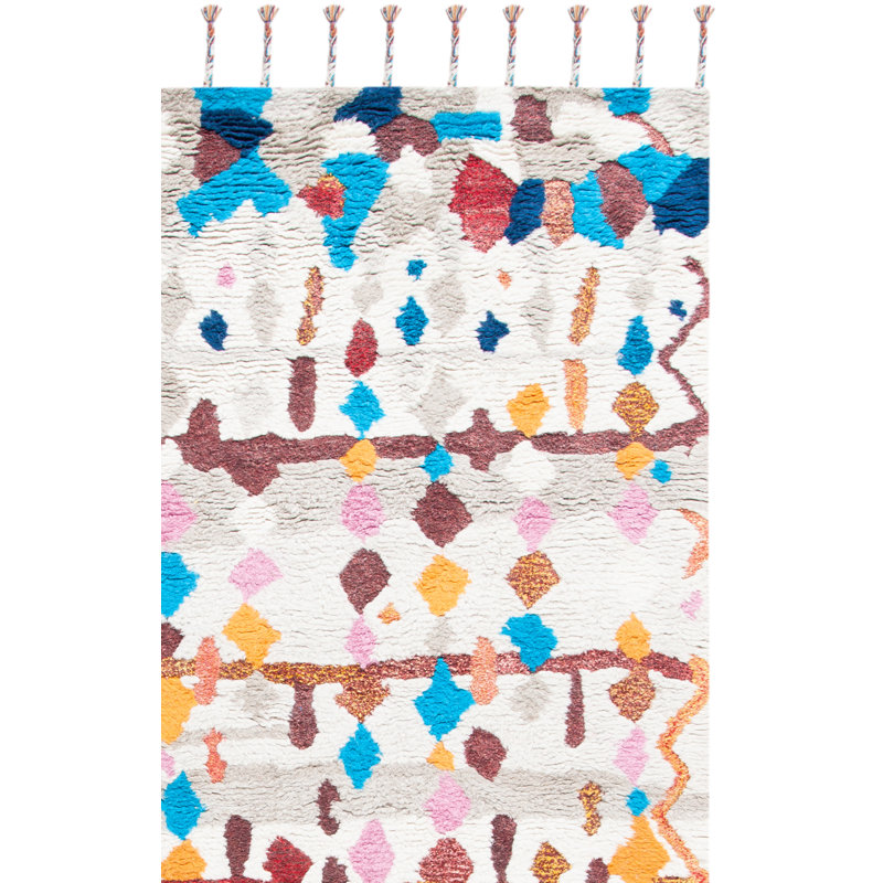Janis Hand Tufted Performance Geometric Rug, Rectangle 4' x 6'