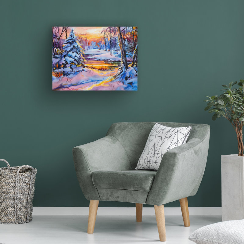 Œuvre d'art sur toile, bolivaire David Lloyd Glover, H 35 po x l 47 po