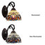  SERENITY Victorian Tiffany-Style Dark Bronze 1 Light Wall Sconce 8" Wide