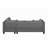104.5" Upholstered Sofa,Chaise & Ottoman
