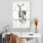 Brampt Deer Black And White-108547723
