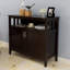 Buffet de cuisine avec buffet et armoire de service de couleur brune