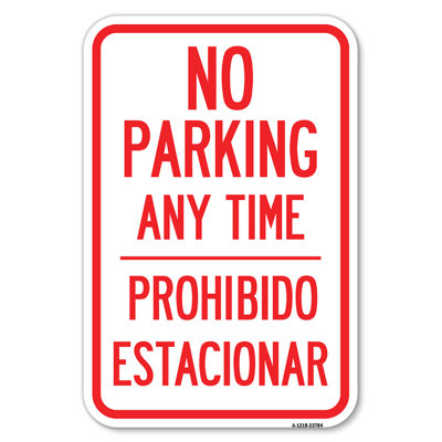 No Parking Anytime (With Bidirectional Arrow)/23781