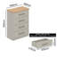 Cleverdon Feya 4 Drawer Chest Of Drawer-91717293