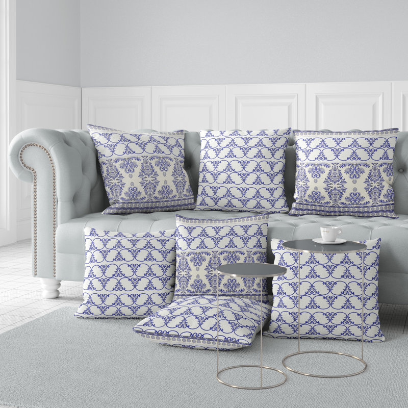 Housse et insert de coussin décoratif intérieur / extérieur en polyester / mélange de polyester, 18 po x 18 po