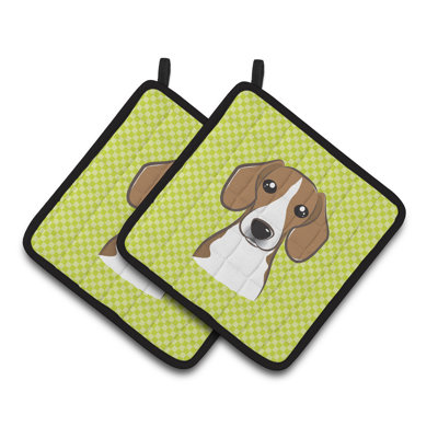 Caroline's Treasures Checkerboard Polyester Potholder