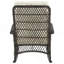 Chaise berçante rembourrée Fruttuo crème et noire