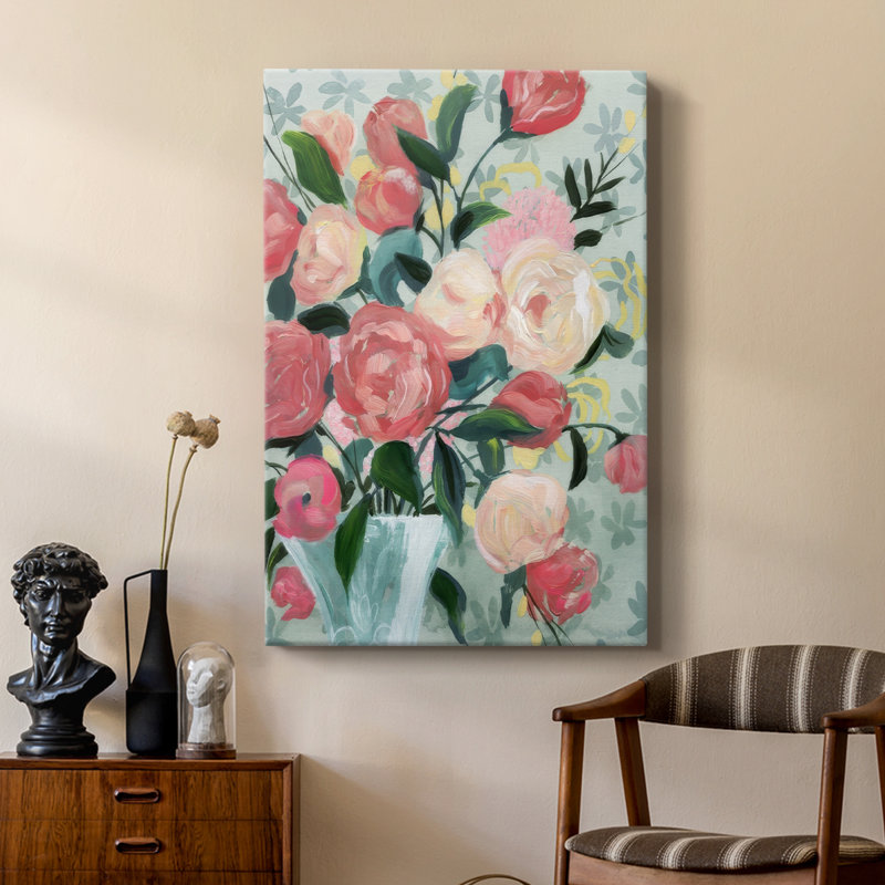 Painted Posies I - Custom Cavra Gallery, H 60 po x l 40 po