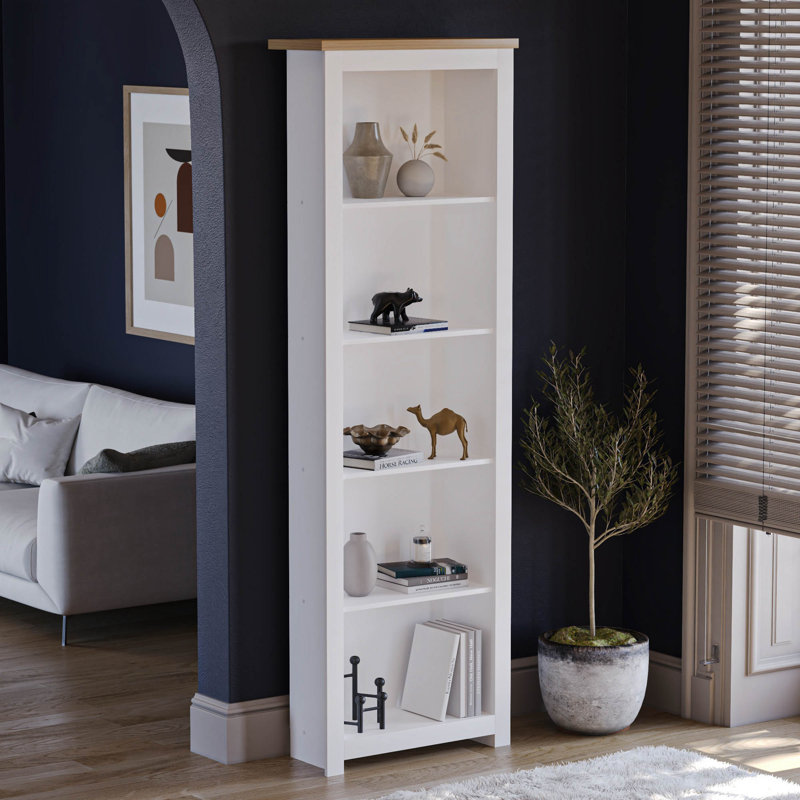 Beacsfield 175cm H x 59cm W Standard Bookcase, White