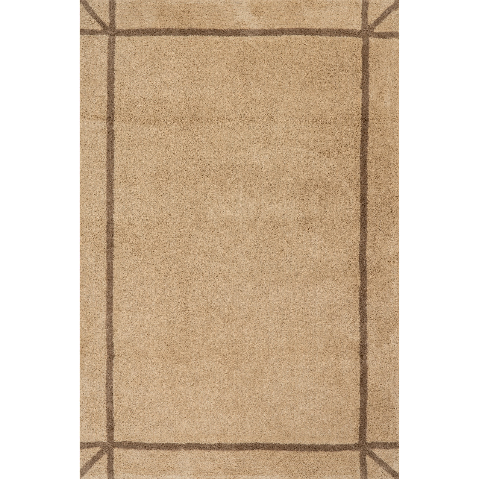 Bordered Hand-Woven Rug, Rectangle 8'6" x 11'6"