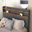 Base de lit tapissier avec grand lit, DEL, chargement et charge-1267477745