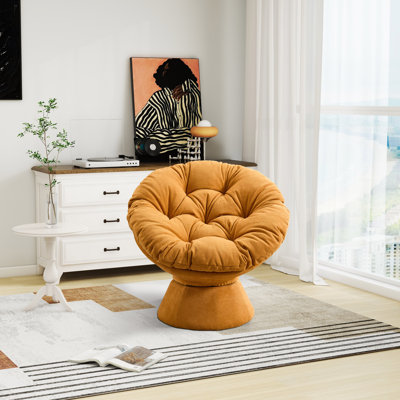 Fauteuil d'appoint pivotant rembourré