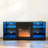 Tv Stand With Electric Fireplace And Non-slip Base, 58''w, Black Built-in Fireplace, 32 - 62" Fit, Black, 58''w*15.5''d*24.4''h-1977325108