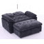 Canapé inclinable double Leisure avec dossier réglable, charge USB, support pour téléphone et repose-pieds de rangement - noir-165837243