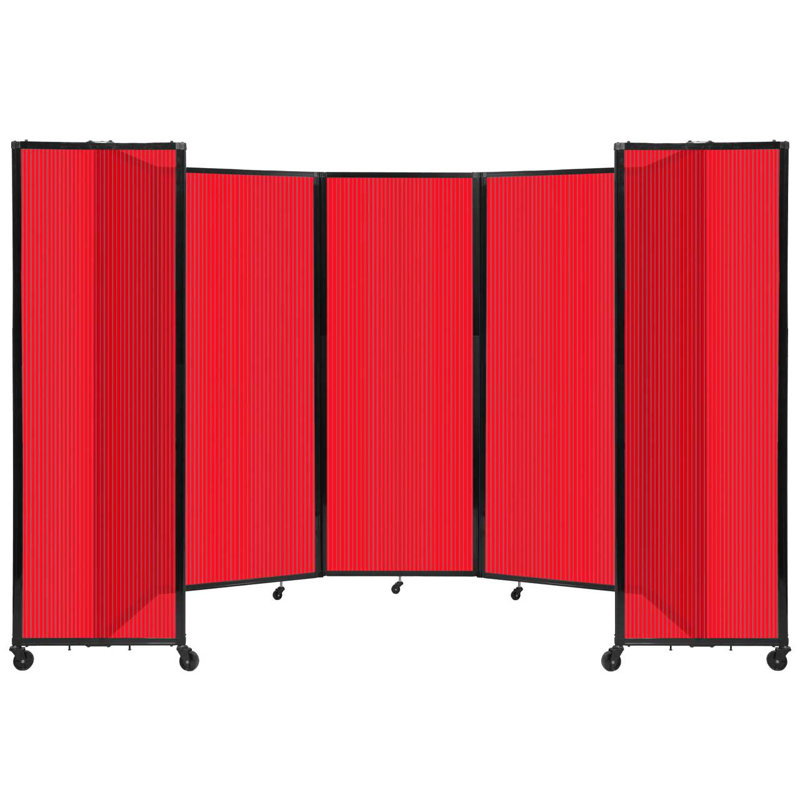Cloison murale en polycarbonate 360, H 72 po x l 168 po, Rouge