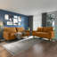 Ensemble de salon en velours à accoudoirs carrés Mirei-89205498
