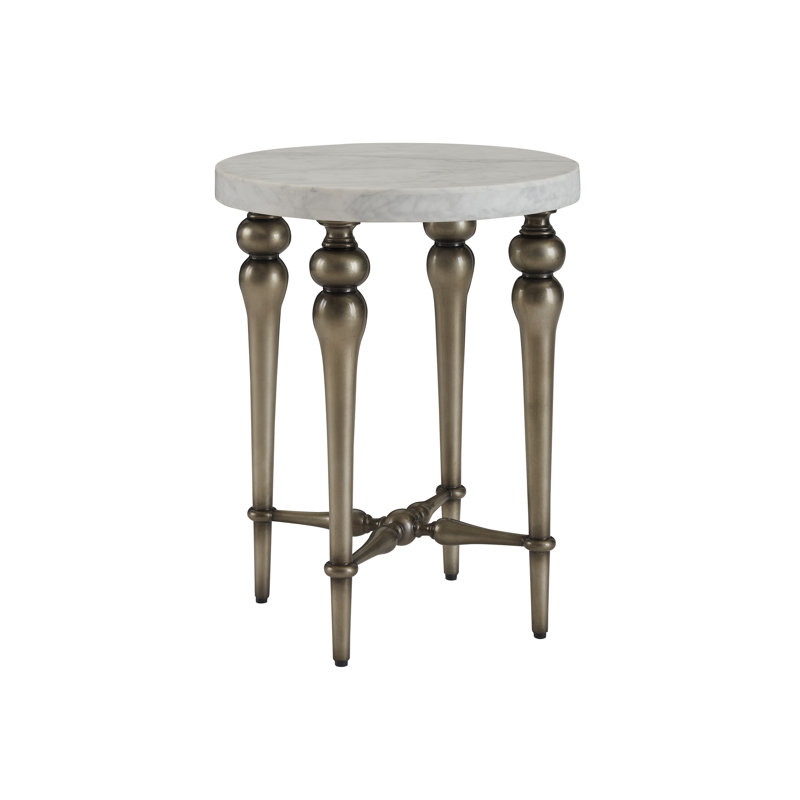 Villa Blanca Marble End Table