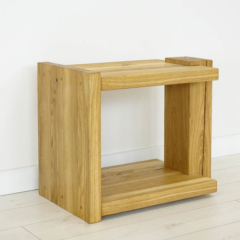 Jullian 55cm W Solid Wood Bedside Table