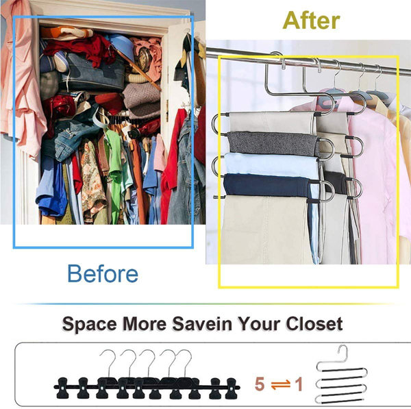 Michi Metal Non-Slip Cascading Hanger for Dress/Shirt/Sweater Rebrilliant