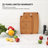 2-Pc. Eco-Friendly Composite Reversible Cutting Board Medium&Large Set With Handles, Mom