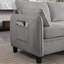 Canapé modulaire en chenille 85 pouces, canapé en L en forme de L avec repose-pieds de rangement, combinaison de bricolage pour le salon-1442160123