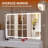 Dacee Rectangle LED Mirror, Touch Control Stepless 3 Colours Temperature & Dimmable Light-688939435