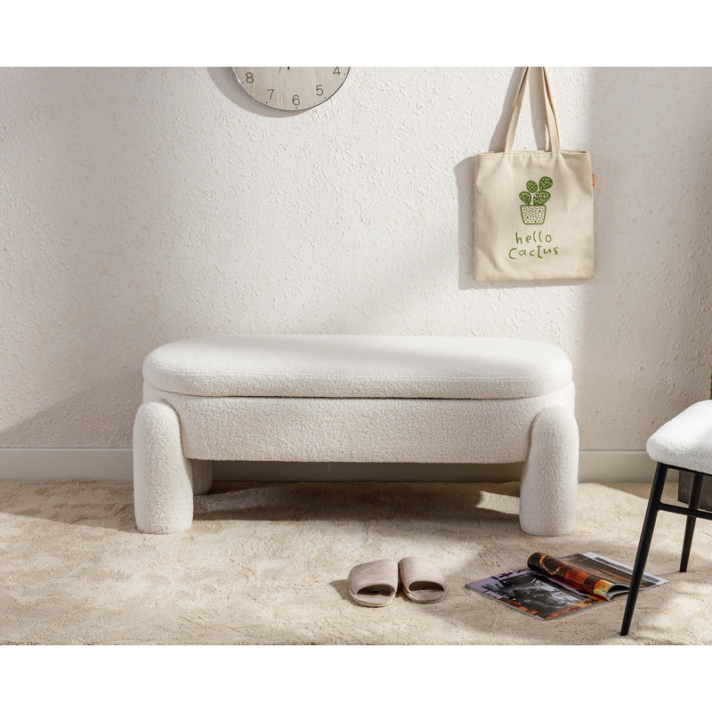 Adryann Modern Upholstered Bench Storage Bench