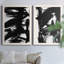 Toile encadrée de qualité supérieure noire prête à accrocher-1084426309-1084426310