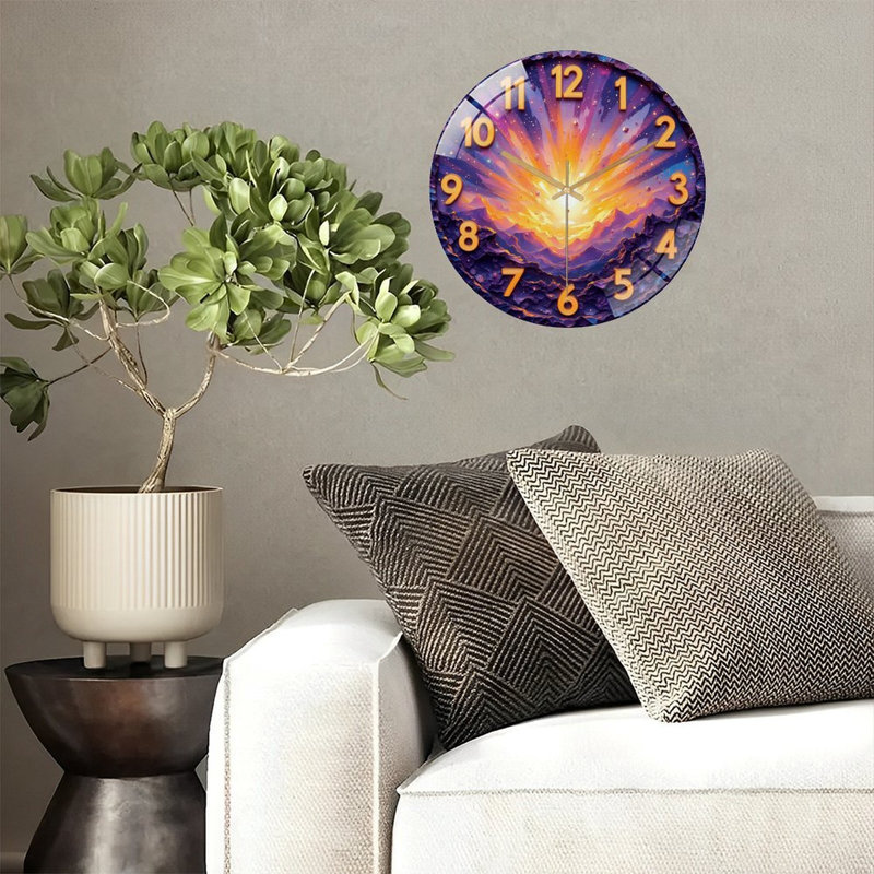 Gg001_00320_ Art - Horloge murale 12 po