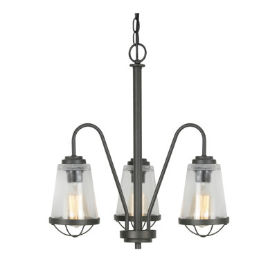 Hess 3 - Light Shaded Chandelier