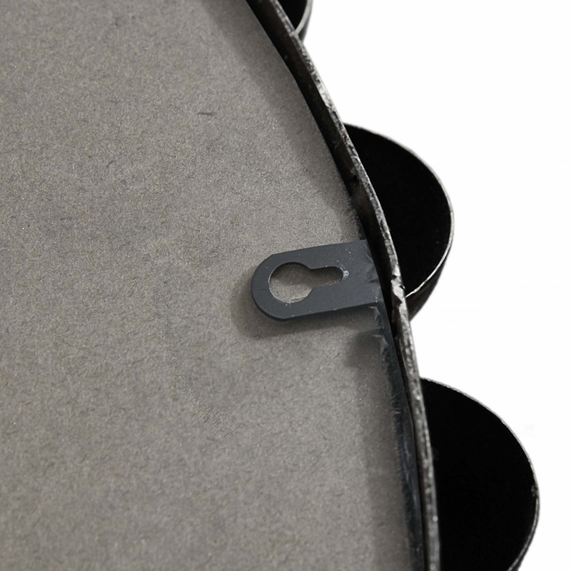 Round Wall Mirror, 27" x 27", Black