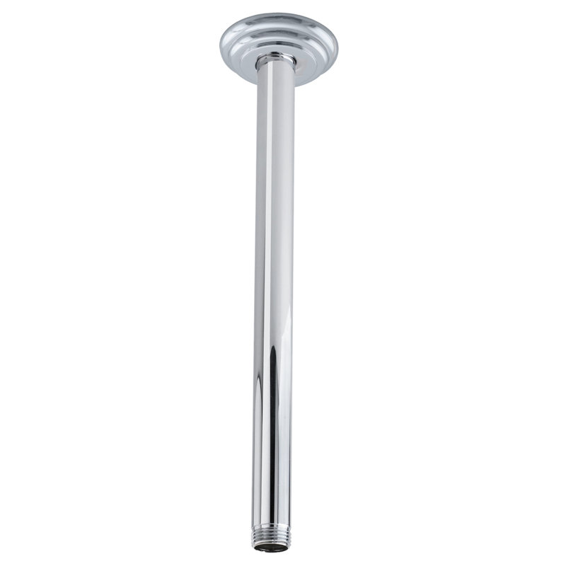 Polished Chrome 19" Ceiling Mount Shower Arm with Flange