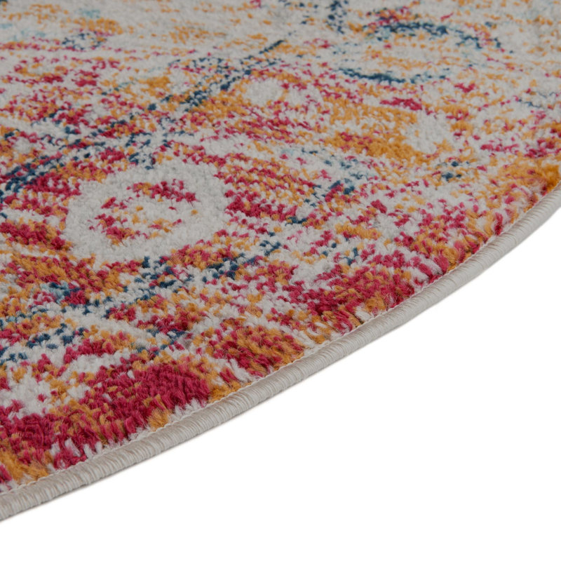 Tapis oriental Hageorn, Rouge, Rond 7 pi 10 po