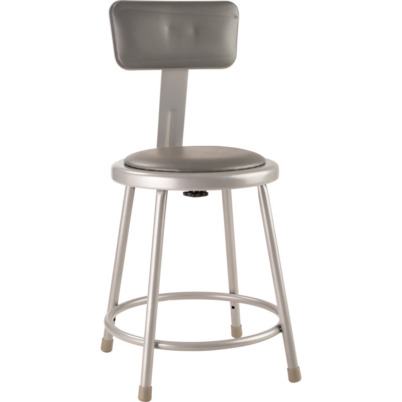 Tabouret avec dossier réglable, 18 po