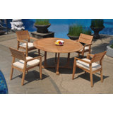 Sansome Outdoor - Piece Teak Dining Set