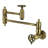 Kingston Brass Fuller Two-Handle 1-Hole Wall Mount Pot Filler Faucet-91118384